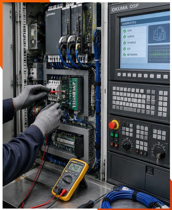 Ремонт систем ЧПУ Okuma OSP в Новоуральске